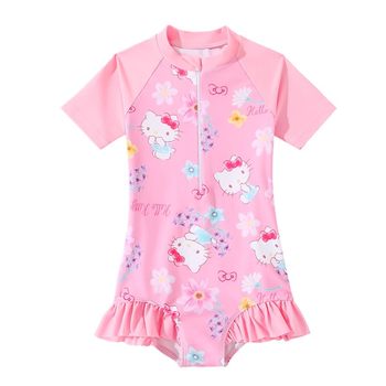 Hellokitty Children's swimsuit girls
