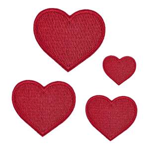 
Self-adhesive love embroidery cloth patch solid color patch clothes down jacket pants sheet repair ripped heart-shaped patch