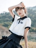 Tide, белая сексуальная летняя короткая футболка, воротник поло