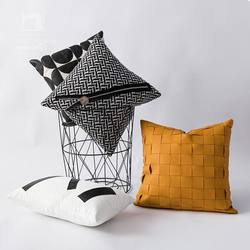 New Nordic Light Luxury Model Room Sofa Pillow Bedroom Living Room Lumbar Pillow Modern Simple Cushion Headboard Pillow