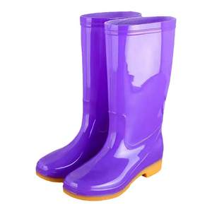 High -tech rain boared female anti -slip water shoes Women's long -tube fashion rain boots beef tendon bottom shoes adult waterproof rubber shoes and water boots