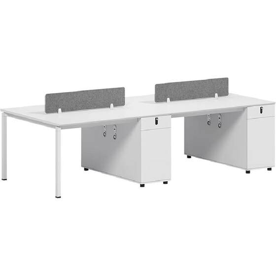 
Staff office desk chair combination white simple modern four-person 2 employee booth work station 4 office desk office