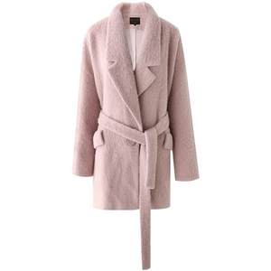 
COCOBELLA temperament wool woolen coat autumn and winter commuting mid-length woolen coat WL3021-2