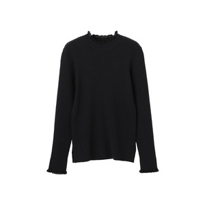 
ANYSIS gentle temperament, simple and suitable CICA craft ruffle collar pullover for women ONWARD