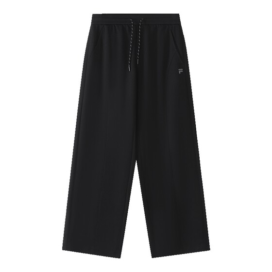 
FILA FUSION women's trousers knitted trousers 2026 summer new wide-leg pants simple casual sports pants