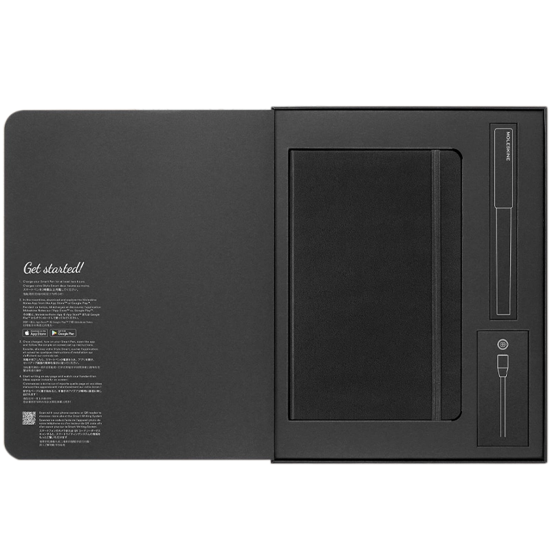 Moleskine 数位本智能书写笔记本套装 SWS (智能笔+笔记本) Moleskine第三代智能笔书写套装笔记本纸质数位板纸屏同步