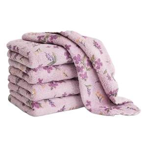 
New printed rags, non-stick oil dishwashing cloths, coral velvet thickened water-absorbent kitchen rags, dishwashing rags