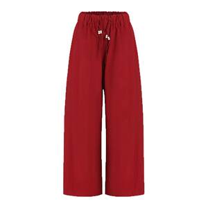 
Fano Fano styling retro red drawstring hanging beads sporty casual straight-leg pants for women 2025 new style