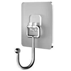 Stainless steel hooks are self-adhesive and powerful on the wall. Multi-functional kitchen dormitory heavy objects sticking hooks