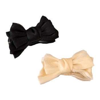 Bow-knot clip high-end feel and hair-rolling artifact