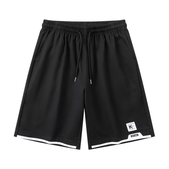 Foreign trade export original single shorts men's summer ice silk pants quick-drying beach sports five-point mid-sized pants casual loose