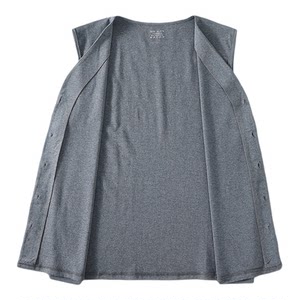 
Old man's cardigan warm vest vest men's pure cotton middle-aged and elderly father wears full cotton early autumn and winter outside with a waistcoat