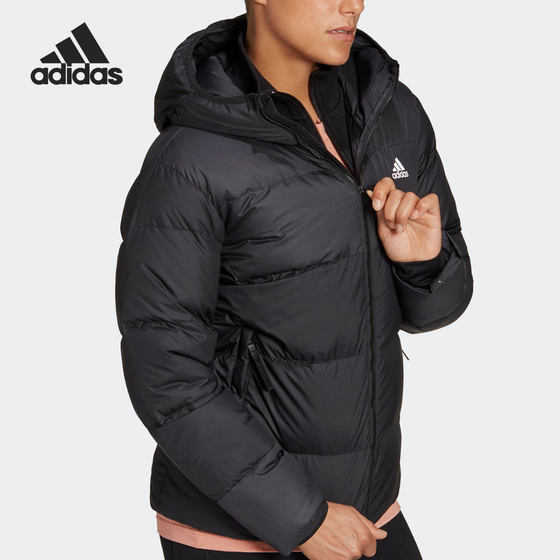 Adidas/阿迪达斯官方正品BIG BAFFLE 女士户外运动羽绒服H14172