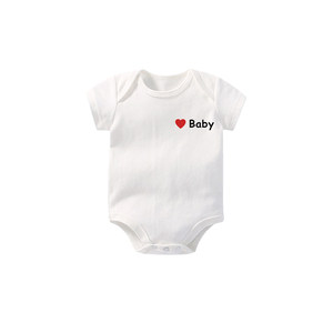 Family English parent-child costumes, parents, baby clothes, crawling clothes, jumpsuits, short-sleeved T-shirt, pure cotton style