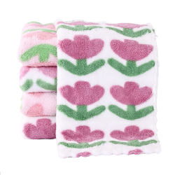 Jinboxi coral velvet rag absorbs water and does not shed lint, thickened