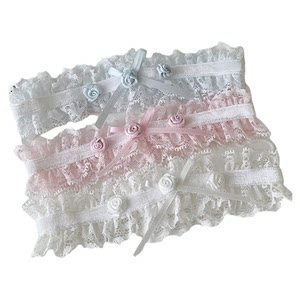 Roji handmade Japanese sweet elastic legs lolita girl soft girl white bow bodies buds stockings
