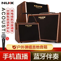 Nux Newax SA25/40 играет на списках на открытом воздухе в прямом эфире пение пения электрическая гитара Kitz после звука