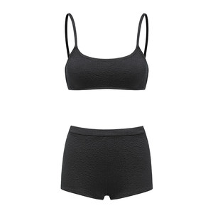 
Yukari swim suspender bikini three-point sexy slim split swimsuit women's anti-exposure boxer pants summer