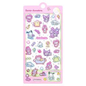 
Sanrio children's stickers girls 3D three-dimensional relief stickers Kuromi Melody stickers toys crystal stickers decoration