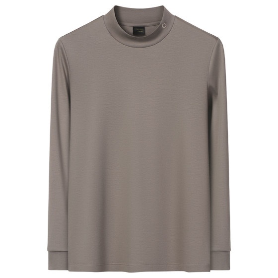 
Autumn and winter men's high-end mid-half turtleneck long-sleeved bottoming shirt autumn clothes 2025 men's new T-shirt autumn tops