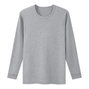 Three Guns Pure Cotton Underwear Single Top Men's Base Shirt Full Cotton Round Neck Pure Cotton Autumn Cotton Sweater Thin Underwear