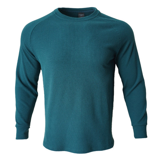 
Domineering muscle men's sports gym tops running training suit autumn and winter round neck casual long-sleeved T-shirt men's style