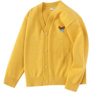 
Balabala children's sweater boys and girls cardigan sweater jacket spring and autumn style baby v-neck top