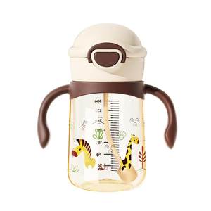 
NEVS feeding bottle children's baby water cup 1 to 2 years old and above drinking milk ppsu baby learning cup straight drinking cup sippy cup