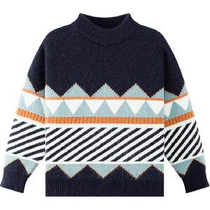 
Zuoxi Boys Sweater Winter Clothes Children's Diamond Knitted Sweater Autumn and Winter 2026 New Warm Boy Tops Children's Clothes