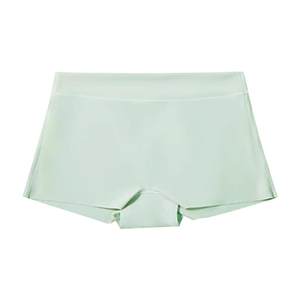 Ice silk traceless safety pants leggings for women with thin insurance style, anti-exposure and no curling edges, black hip lifting summer underwear short