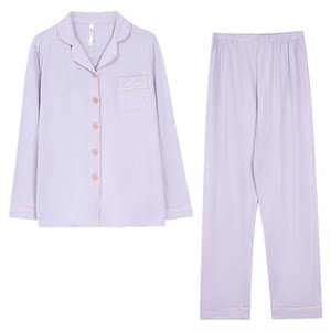 
Authentic red bean summer 100% cotton pajamas, long-sleeved trousers, home clothes suit for men and women, large size, loose cotton