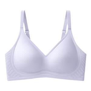 
Seamless girl's bra to collect breasts and prevent sagging, adolescent youth, thin large size back-button underwear for female students at university