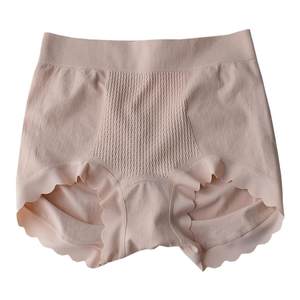 Belle 2758 mid -waist bag hip hip lift and flat corner trousers without marks seamless underwear female silk inner crotch triangle triangle