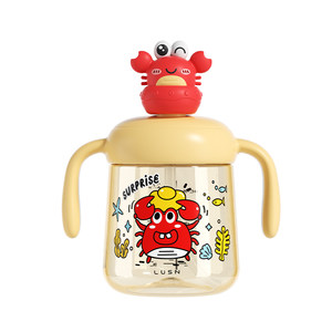 
Children's PPSU milk cup baby bottle infant kindergarten learning to drink 6 months and above 1 to 3 years old water cup sippy cup