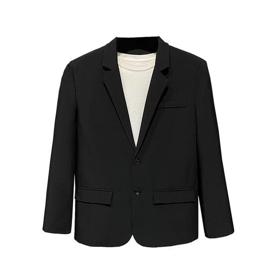 
Romon Spring and Autumn Korean style loose casual suit men's shoulder pad suit jacket high-end sense handsome single casual west