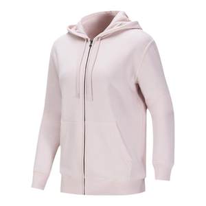 
Decathlon coat women's early autumn zipper sweatshirt pink velvet running jacket sportswear sports jacket SAX1