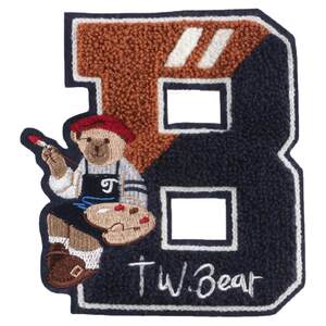 
English alphabet cloth patch, towel embroidery, clothing patch patch, embroidery, fashionable down jacket pants damage repair decorative patch