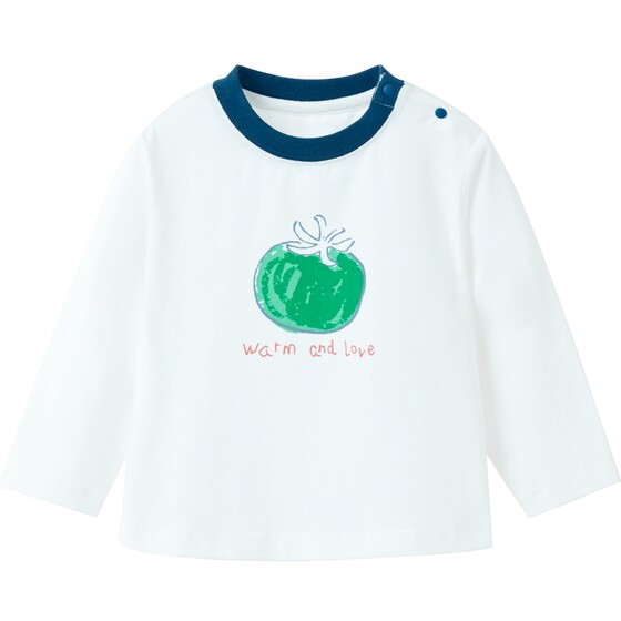 
[New Product] Papa Climbing Autumn Baby T-shirt Long Sleeve Boys and Girls Pure Cotton Cute Printed Versatile Tops