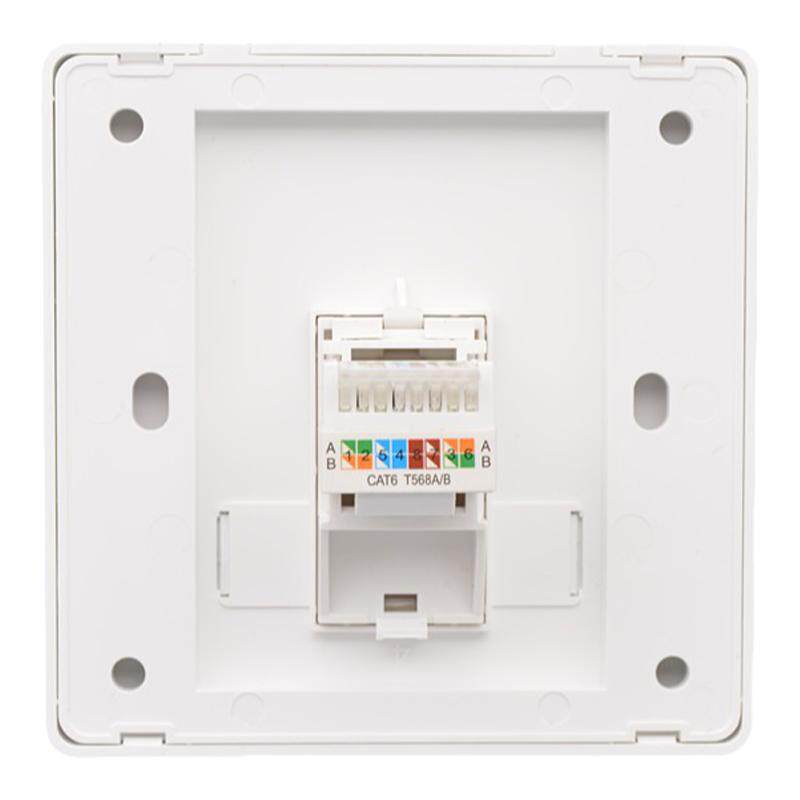 Type 86 Cat6 Network Cable Socket with RJ45 Gigabit Port - Single ...