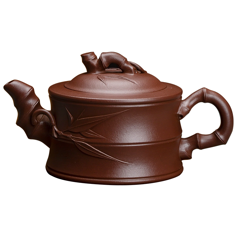 紫砂壷 宜興 竹筐壺 泡茶壺 茶器