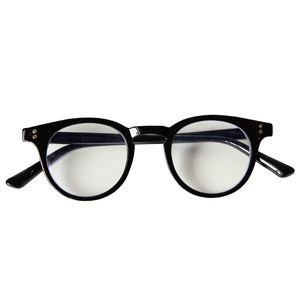 Small objective store retro black frame rounded black board casual plain face -covered face glasses framework free shipping