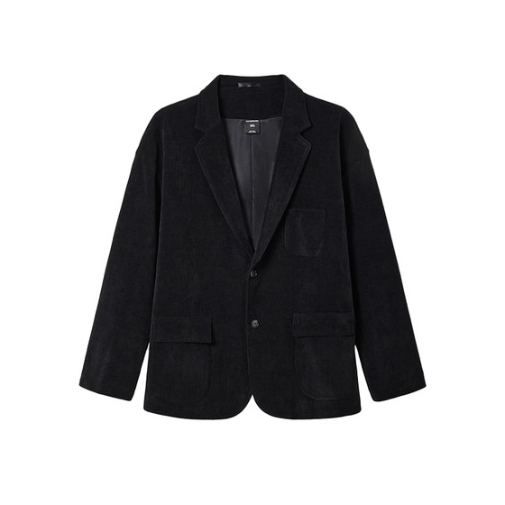 
GEEEKPANDA large size European cotton velvet suit for men in autumn plus fat and enlarged loose light business casual suit 8737