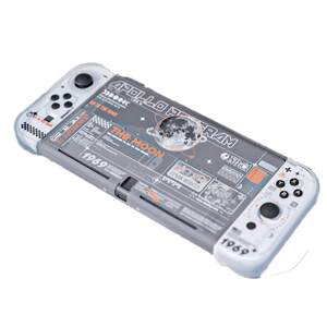 
I really want Nintendo switch oled protective shell moon landing plan hard shell transparent ns 2 generation protective case split protective case joycon handle cover anti-fall portable game peripheral accessories