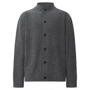 
INKNOTS American retro wool blend sweater cardigan men and women simple casual lazy knitted jacket ins