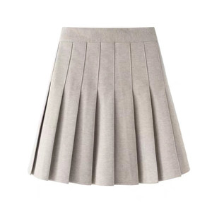 
Dark gray pleated skirt women's high waist a-line skirt slimming spring and autumn 2025 new woolen autumn and winter skirt jk short skirt