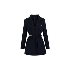 Senior design sense of black suit outer jacket women's temperament Korean light, gentle wind, small man, waist, suit jacket