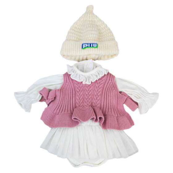
55 cm reborn doll clothes set simulation doll baby doll dress dress three-piece set authentic