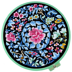 
Suzhou embroidery beginners handmade DIY ball fan material package silk kit with teaching traces Chinese style