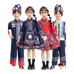 Ethnic minority clothing children 56 Zhuang clothes Tujia Dong Hani girls clothing Miao boys

