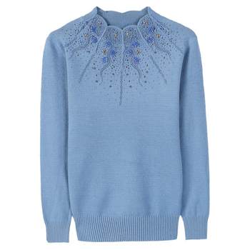 
Mom in a zodiac year wears red sweater for women loose pullover